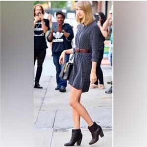 Rag & bone classic newberry boots black leather Taylor swift chunky ankle boots